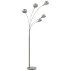 Golvlampa 200 Cm 5 X E14 Silver