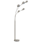 Golvlampa 200 Cm 5 X E14 Silver