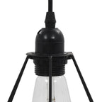Taklampa Med Diamantdesign Svart 3 X E27-Lampa