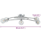 Taklampa Med Lampskärmar I Tråd För 5 G9 Led-Lampor