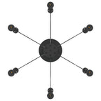 Pendellampa Med 6 Lamphållare E27 Svart Metall