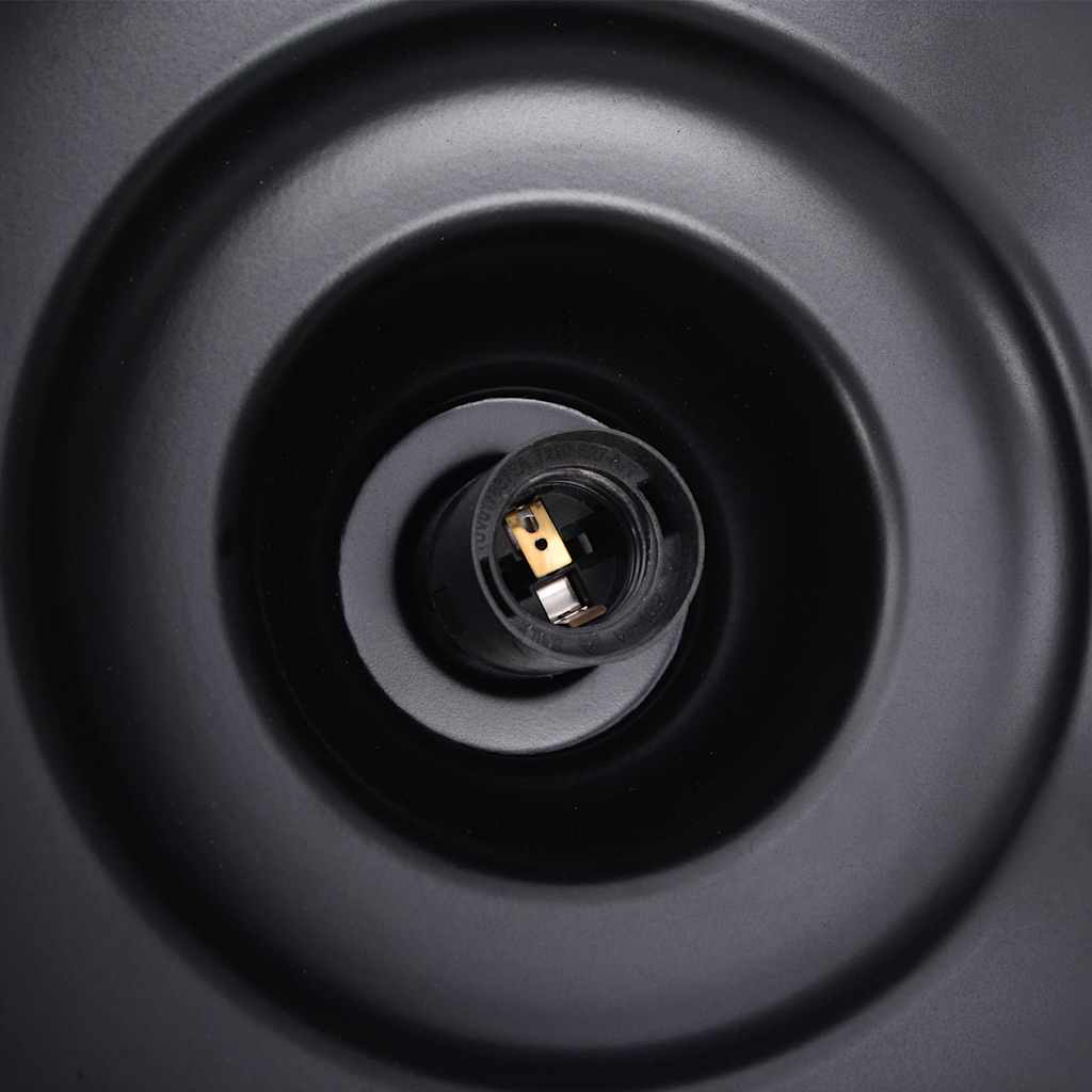 Taklampa E27 Svart Ø 31 Cm Järn