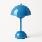 Flower Bordslampa Blå Glansig