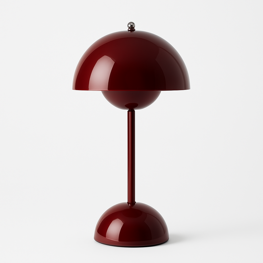 Flower Bordslampa Mörkröd