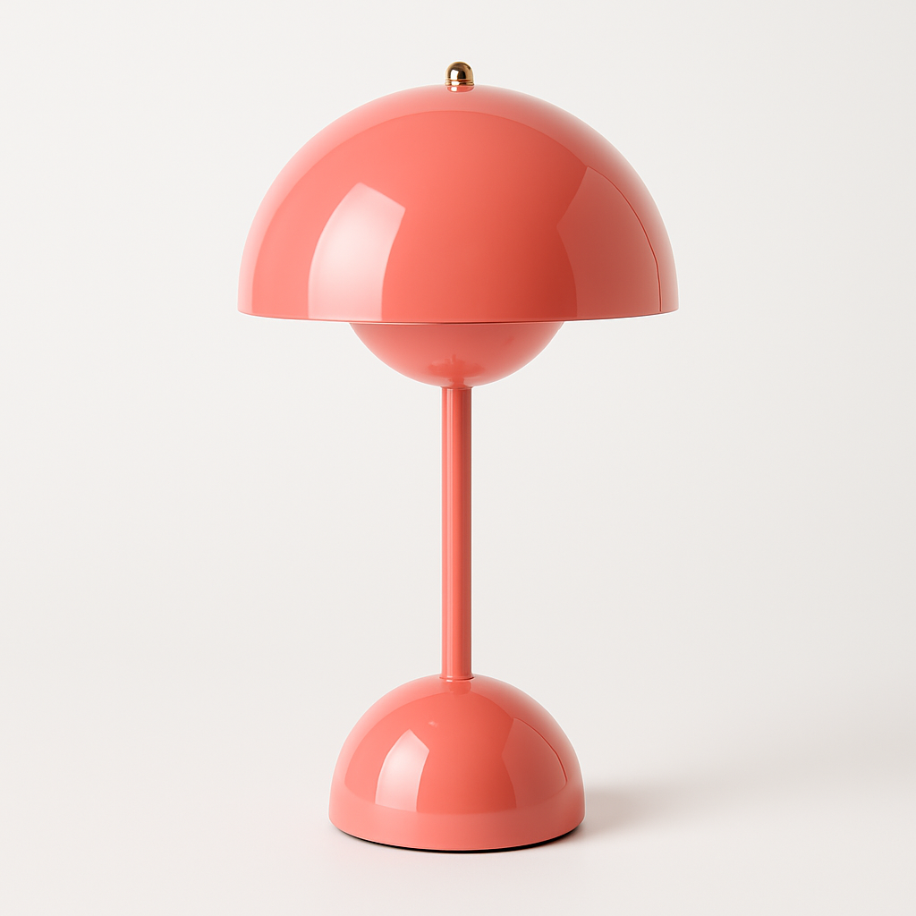 Flower Bordslampa Rosa Glansig