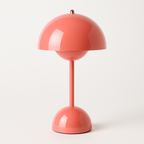 Flower Bordslampa Rosa Glansig
