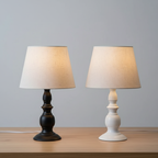 Lampor i svart och vit