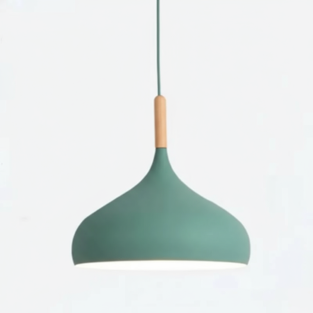 Macaron taklampa grön