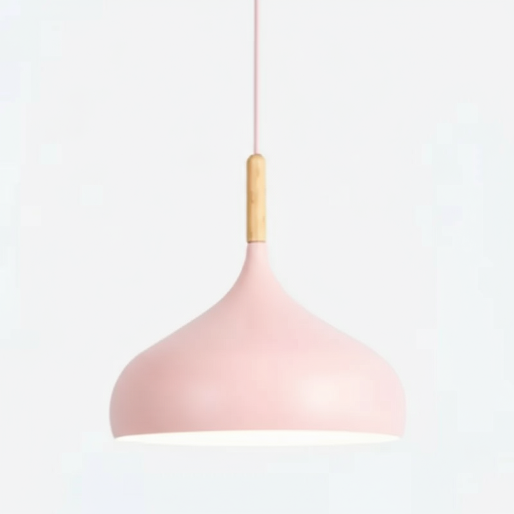 Macaron taklampa rosa