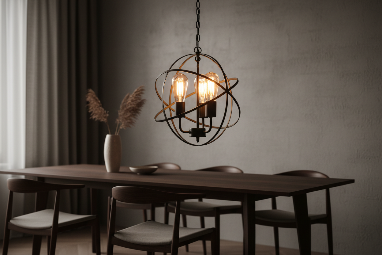 Stämningsfull produktbild av taklampa