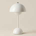 Vit glansig Flower Bud Light